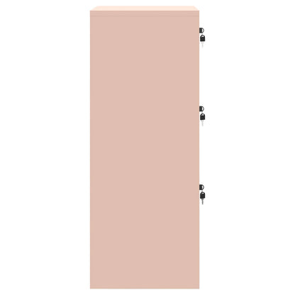 vidaXL File Cabinet Pink 45.5 x 42 x 106.5 cm Cold-Rolled Steel