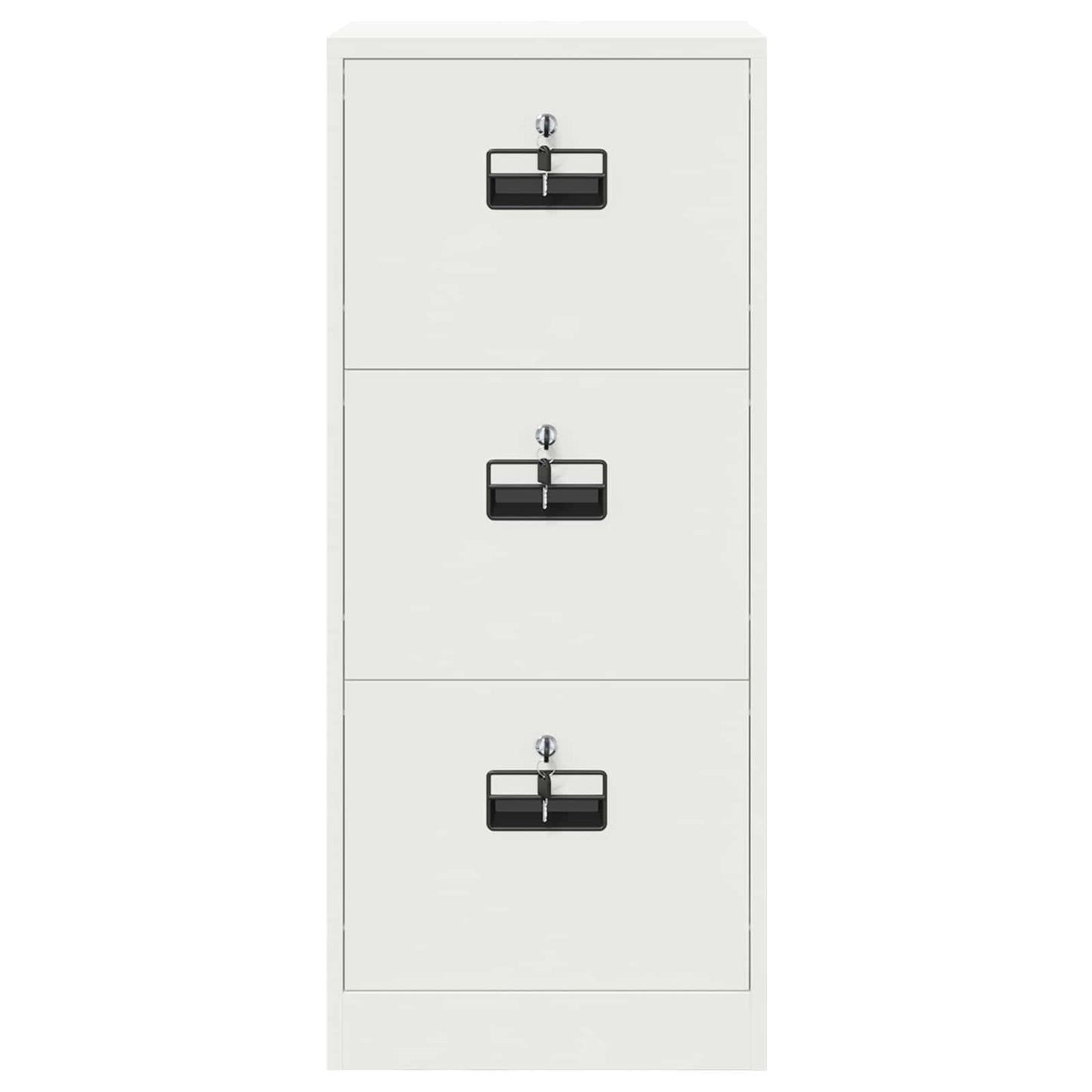 vidaXL File Cabinet White 45.5 x 42 x 106.5 cm Cold-Rolled Steel