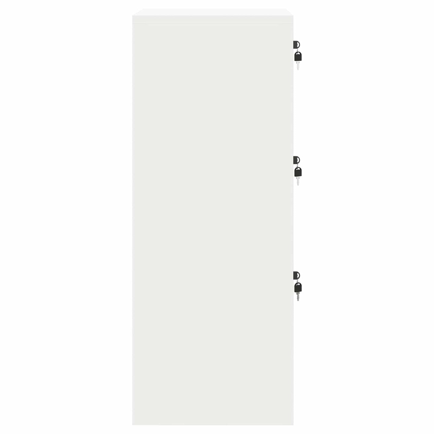 vidaXL File Cabinet White 45.5 x 42 x 106.5 cm Cold-Rolled Steel