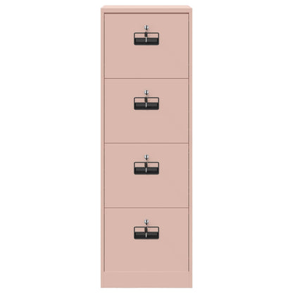 vidaXL File Cabinet Pink 45.5 x 42 x 139 cm Cold-Rolled Steel