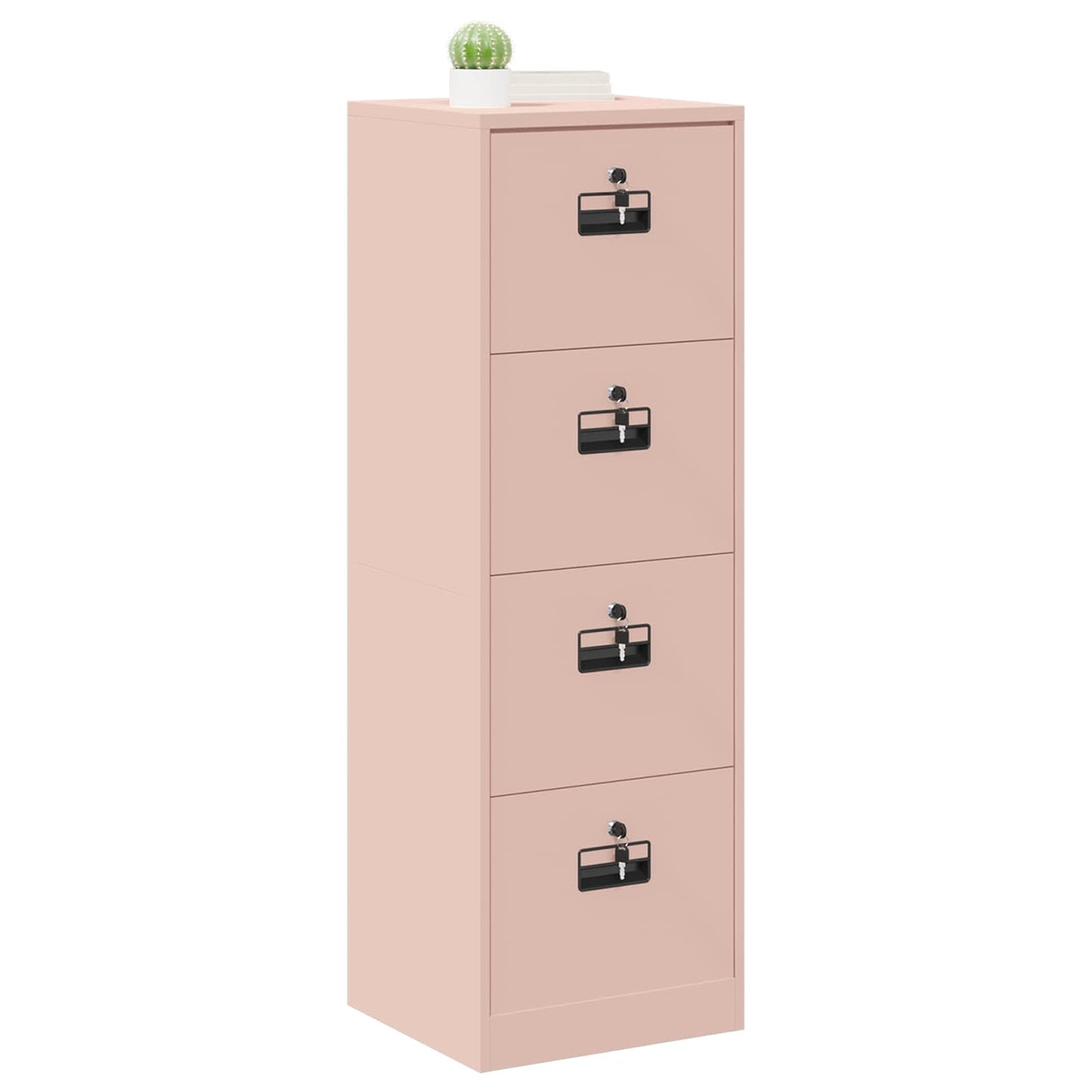 vidaXL File Cabinet Pink 45.5 x 42 x 139 cm Cold-Rolled Steel
