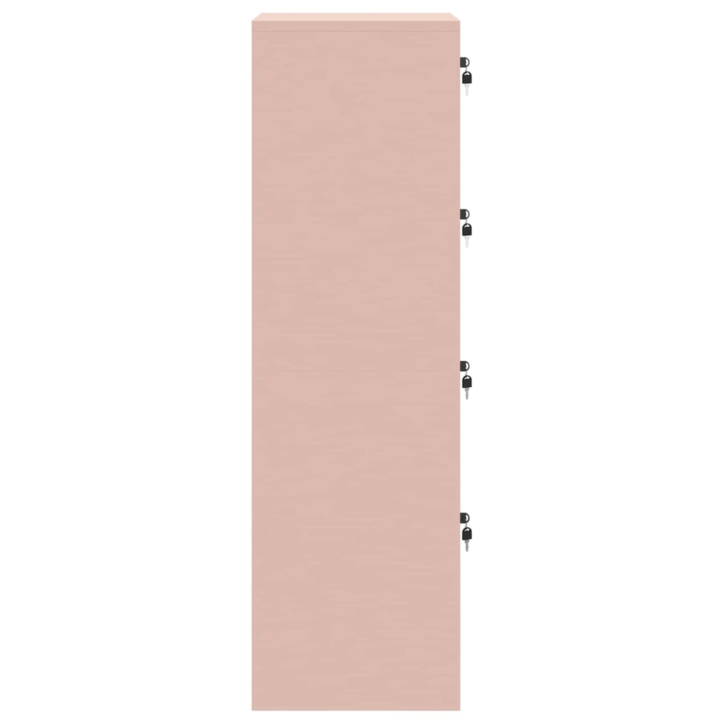 vidaXL File Cabinet Pink 45.5 x 42 x 139 cm Cold-Rolled Steel