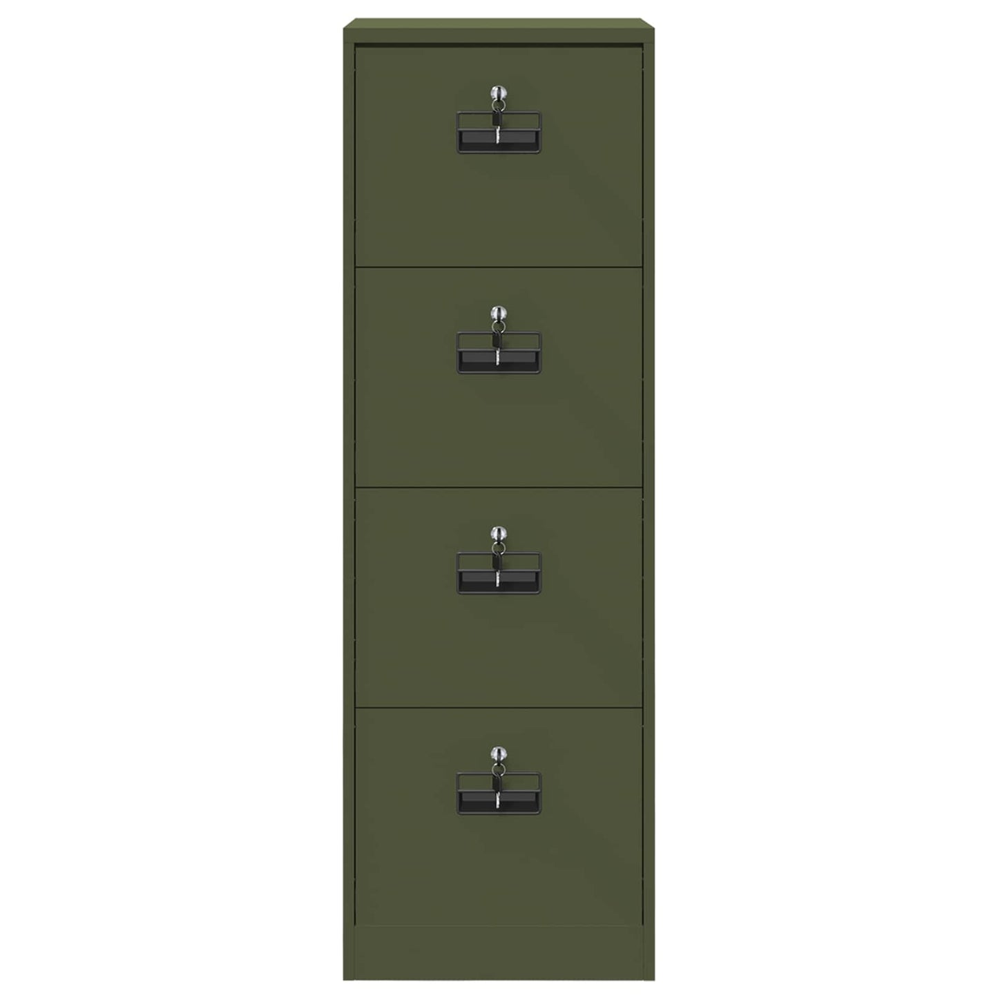 vidaXL File Cabinet Olive Green 45.5 x 42 x 139 cm Cold-Rolled Steel