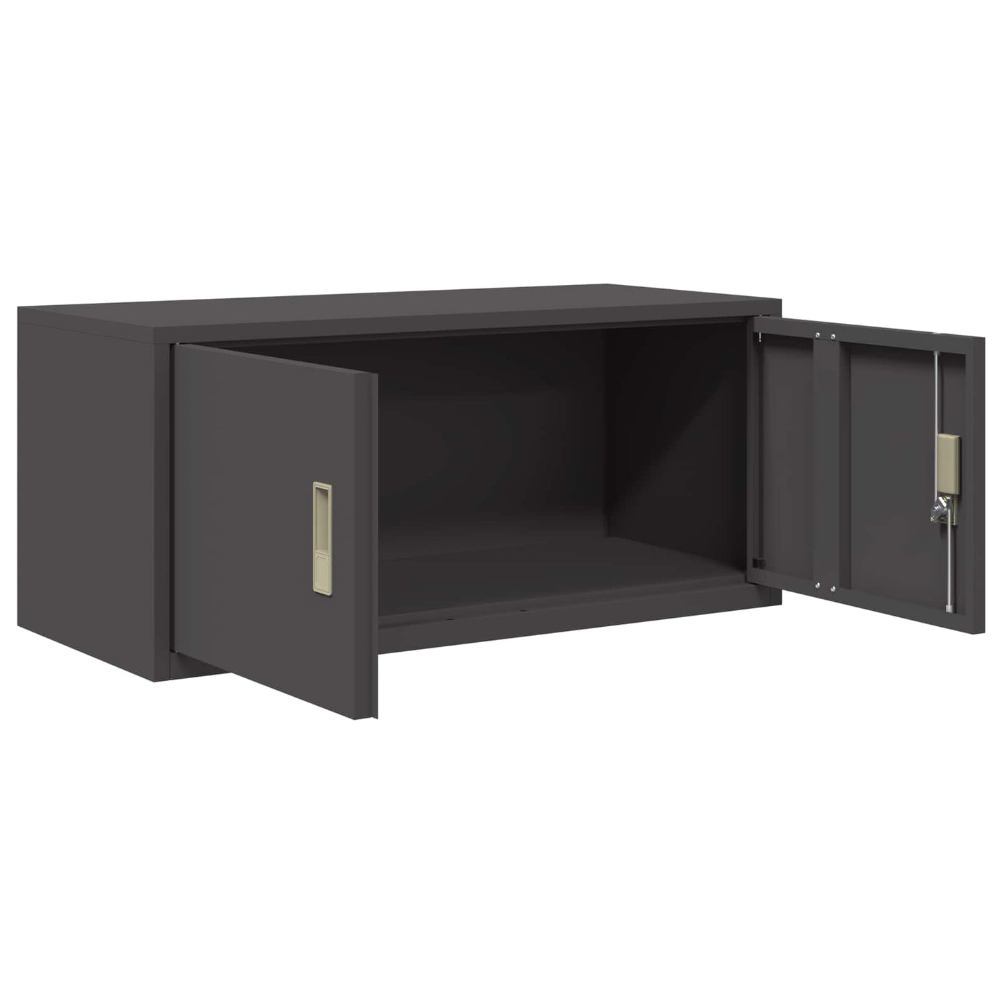 vidaXL Storage Cabinet Black 90 x 40 x 40 cm Steel