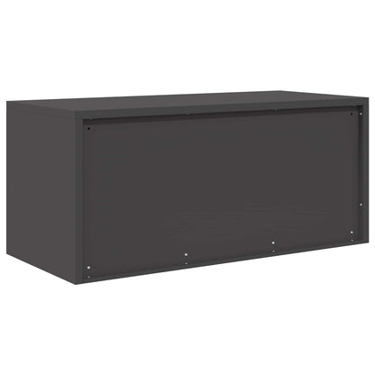 vidaXL Storage Cabinet Black 90 x 40 x 40 cm Steel