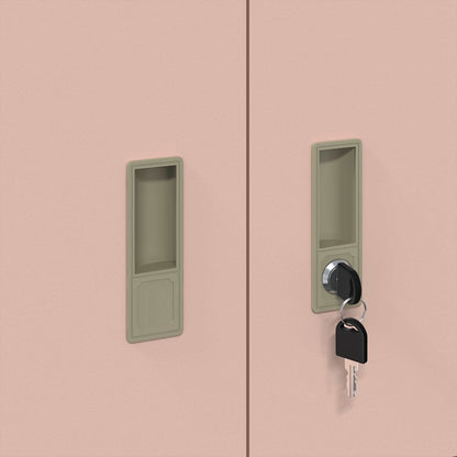 vidaXL Storage Cabinet Pink 90 x 40 x 40 cm Steel