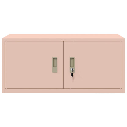 vidaXL Storage Cabinet Pink 90 x 40 x 40 cm Steel