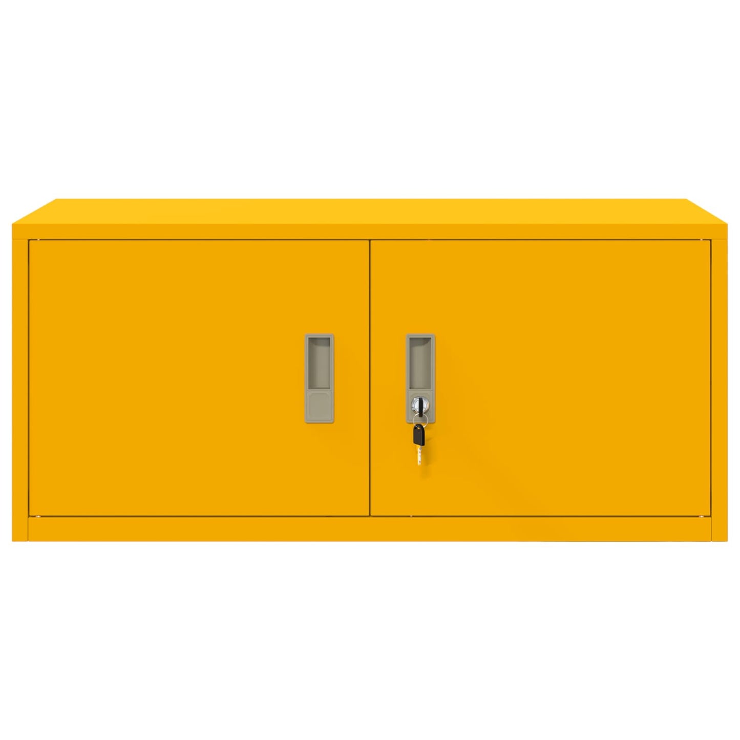 vidaXL Storage Cabinet Mustard Yellow 90 x 40 x 40 cm Steel