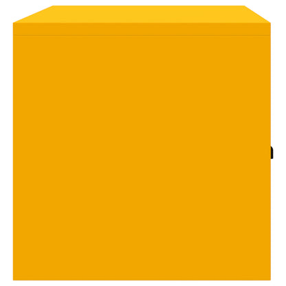 vidaXL Storage Cabinet Mustard Yellow 90 x 40 x 40 cm Steel