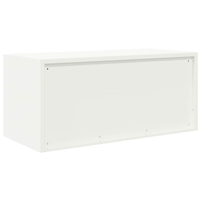 vidaXL Storage Cabinet White 90 x 40 x 40 cm Steel