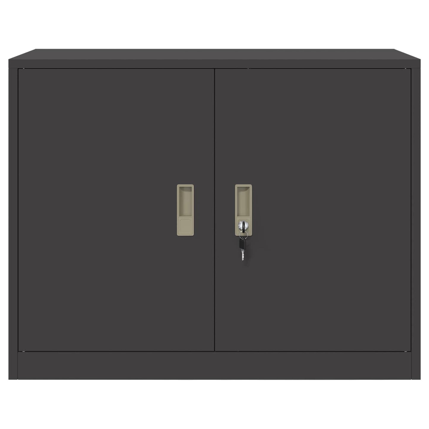 vidaXL Storage Cabinet Black 90 x 40 x 70 cm Steel