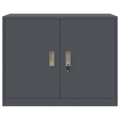 vidaXL Storage Cabinet Anthracite 90 x 40 x 70 cm Steel