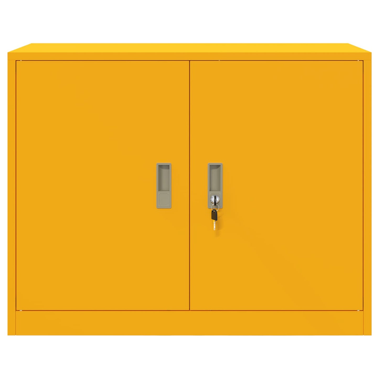 vidaXL Storage Cabinet Mustard Yellow 90 x 40 x 70 cm Steel