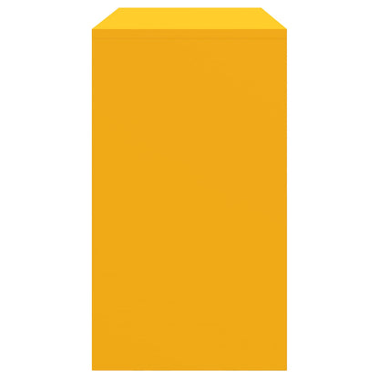 vidaXL Storage Cabinet Mustard Yellow 90 x 40 x 70 cm Steel