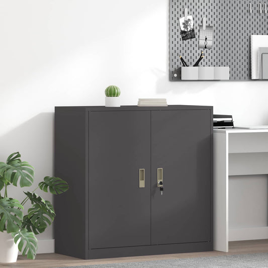 vidaXL Storage Cabinet Black 90 x 40 x 90 cm Steel
