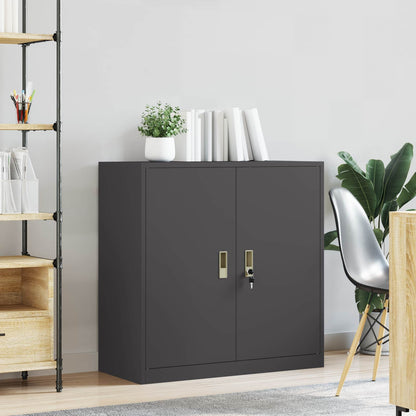vidaXL Storage Cabinet Black 90 x 40 x 90 cm Steel