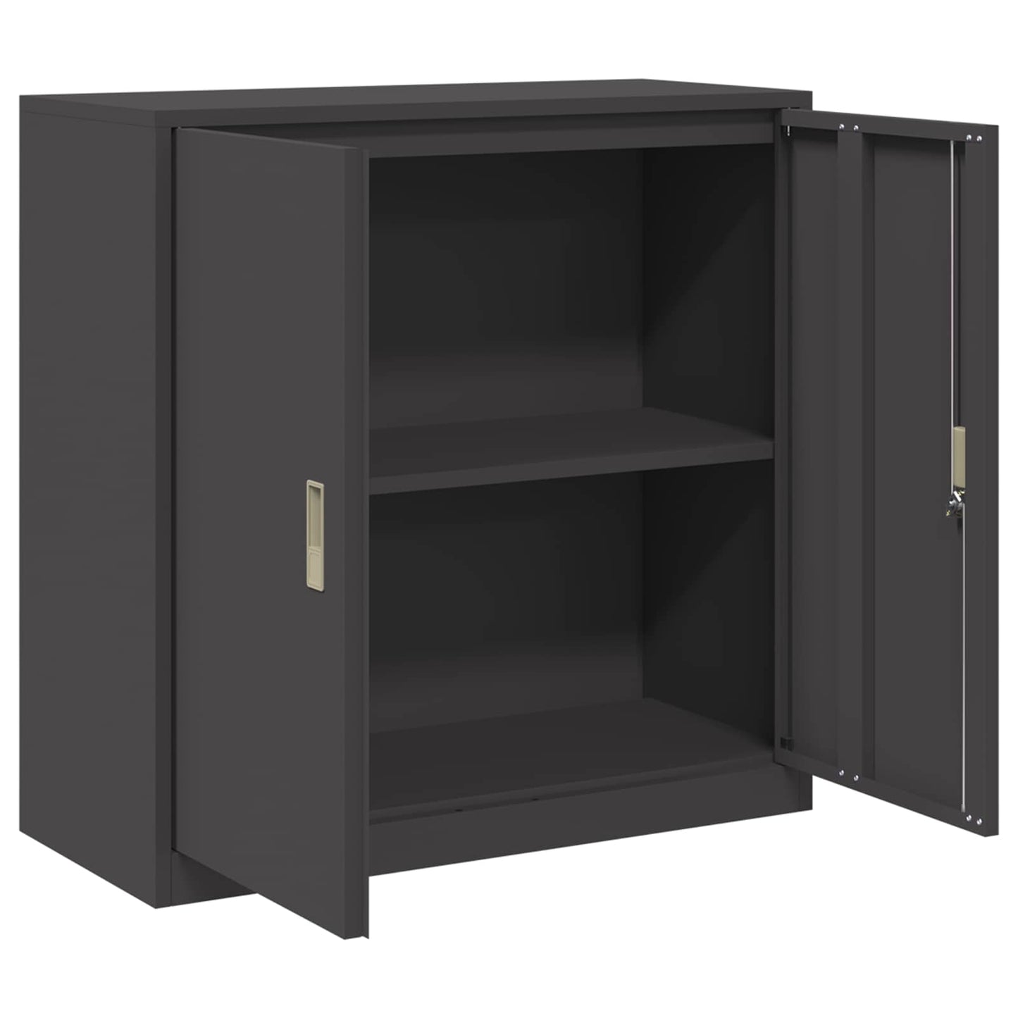 vidaXL Storage Cabinet Black 90 x 40 x 90 cm Steel