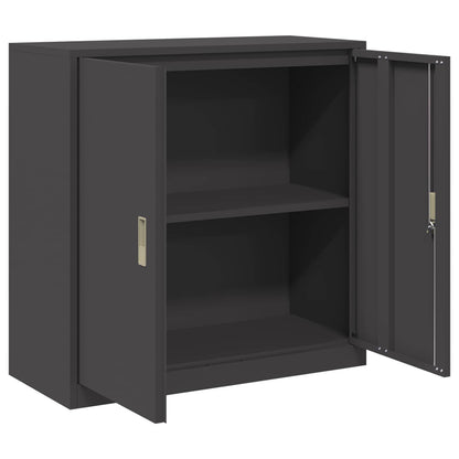 vidaXL Storage Cabinet Black 90 x 40 x 90 cm Steel