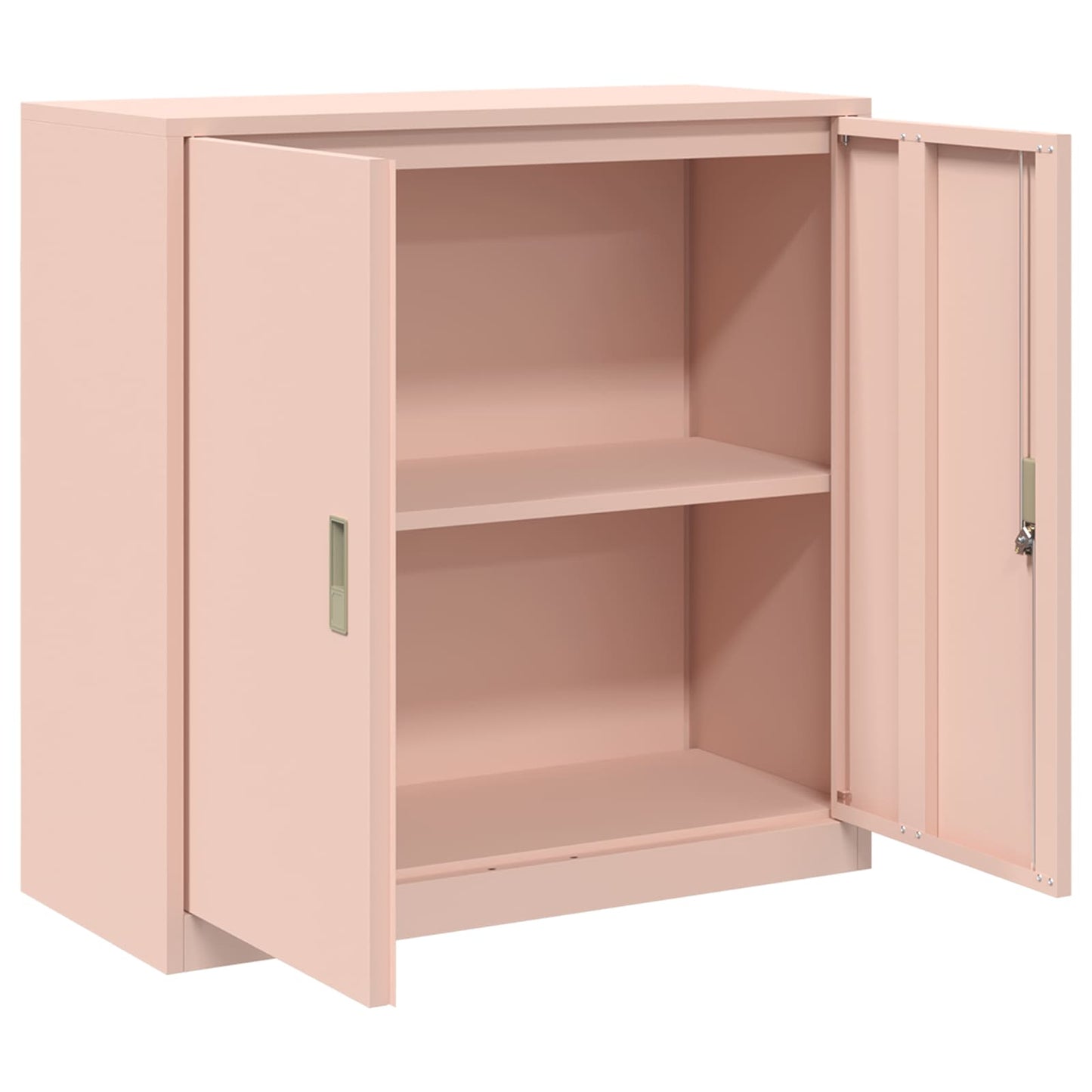 vidaXL Storage Cabinet Pink 90 x 40 x 90 cm Steel