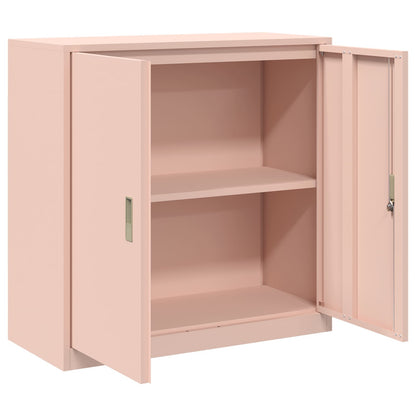 vidaXL Storage Cabinet Pink 90 x 40 x 90 cm Steel