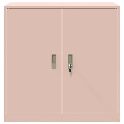 vidaXL Storage Cabinet Pink 90 x 40 x 90 cm Steel