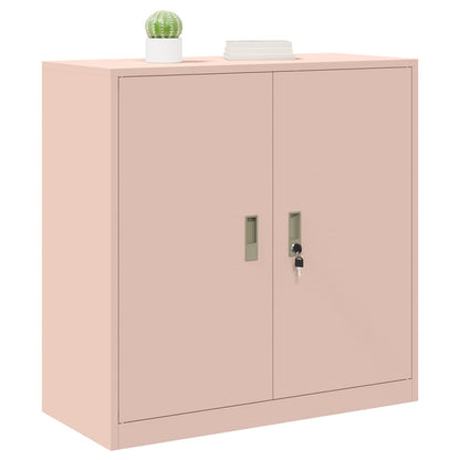 vidaXL Storage Cabinet Pink 90 x 40 x 90 cm Steel