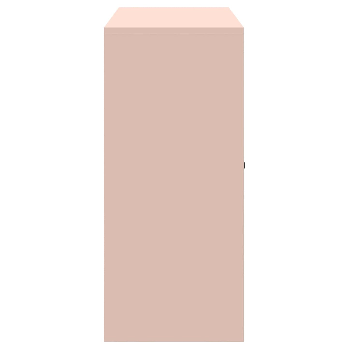 vidaXL Storage Cabinet Pink 90 x 40 x 90 cm Steel