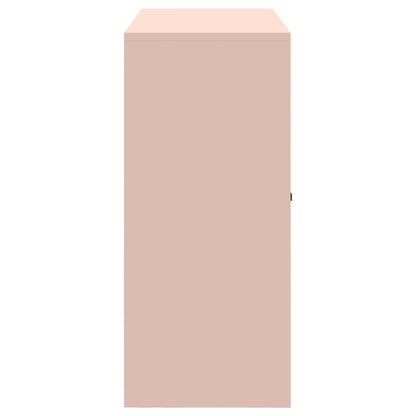 vidaXL Storage Cabinet Pink 90 x 40 x 90 cm Steel