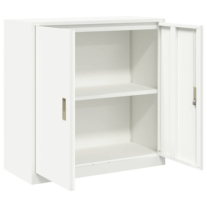 vidaXL Storage Cabinet White 90 x 40 x 90 cm Steel