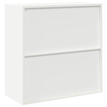 vidaXL Storage Cabinet White 90 x 40 x 90 cm Steel