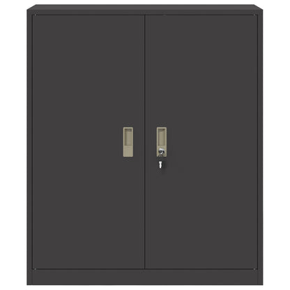 vidaXL Storage Cabinet Black 90 x 40 x 105 cm Steel