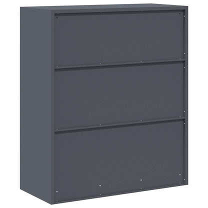 vidaXL Storage Cabinet Anthracite 90 x 40 x 105 cm Steel