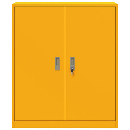 vidaXL Storage Cabinet Mustard Yellow 90 x 40 x 105 cm Steel