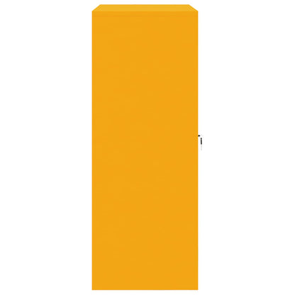 vidaXL Storage Cabinet Mustard Yellow 90 x 40 x 105 cm Steel