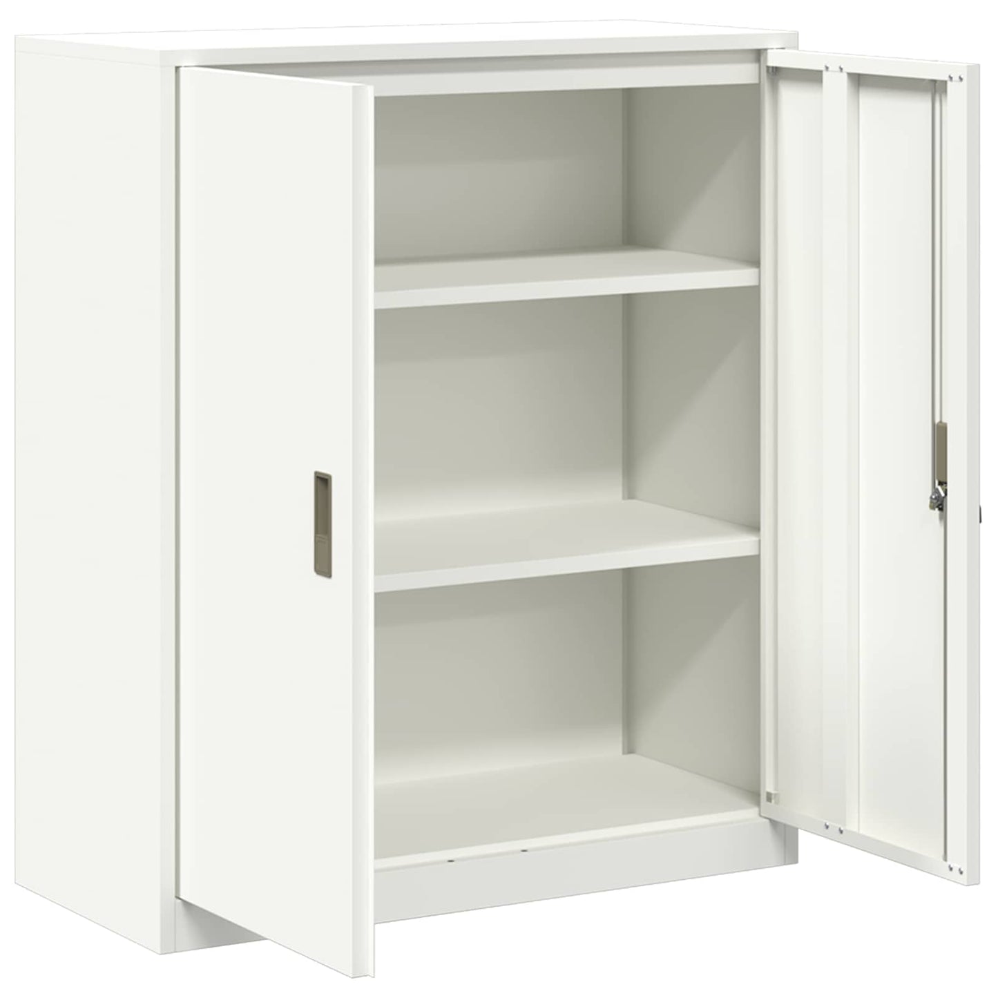 vidaXL Storage Cabinet White 90 x 40 x 105 cm Steel