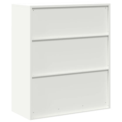 vidaXL Storage Cabinet White 90 x 40 x 105 cm Steel