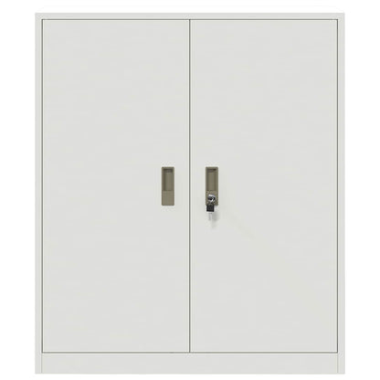 vidaXL Storage Cabinet White 90 x 40 x 105 cm Steel