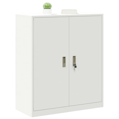 vidaXL Storage Cabinet White 90 x 40 x 105 cm Steel