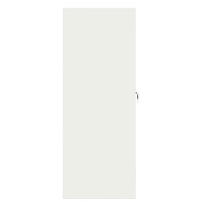 vidaXL Storage Cabinet White 90 x 40 x 105 cm Steel