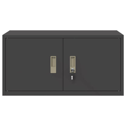 vidaXL Storage Cabinet Black 80 x 40 x 40 cm Cold-Rolled Steel