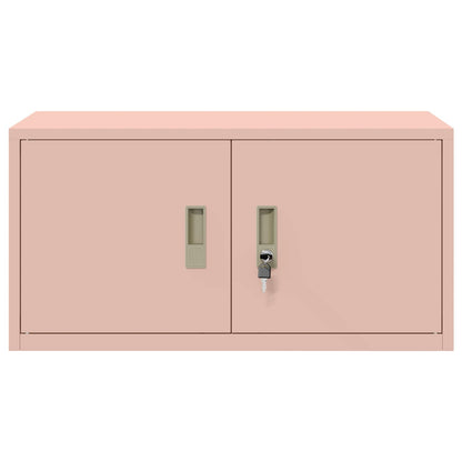 vidaXL Storage Cabinet Pink 80 x 40 x 40 cm Steel