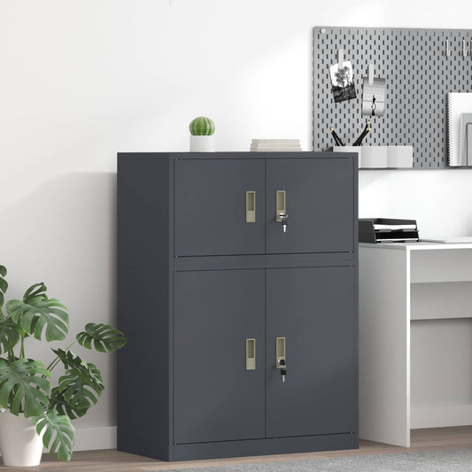 vidaXL Storage Cabinet Anthracite 80 x 40 x 40 cm Steel