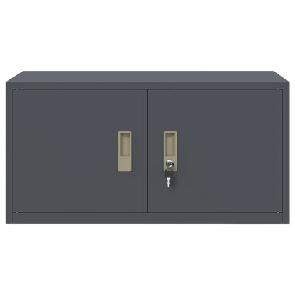 vidaXL Storage Cabinet Anthracite 80 x 40 x 40 cm Steel