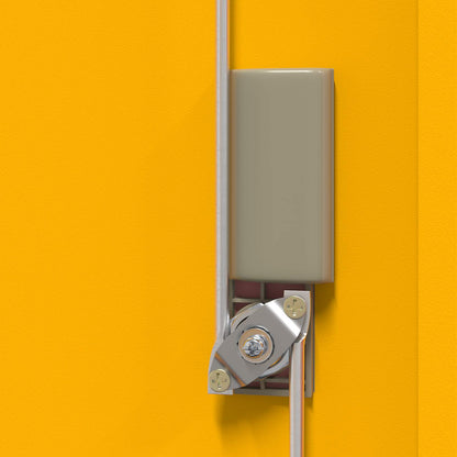 vidaXL Storage Cabinet Mustard Yellow 80 x 40 x 40 cm Steel