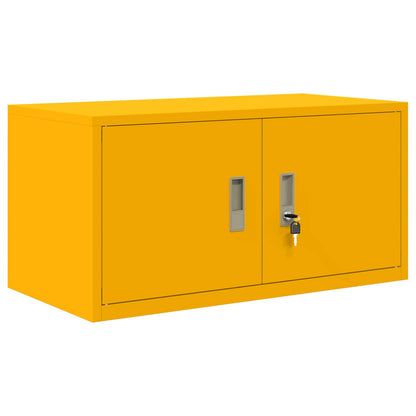 vidaXL Storage Cabinet Mustard Yellow 80 x 40 x 40 cm Steel