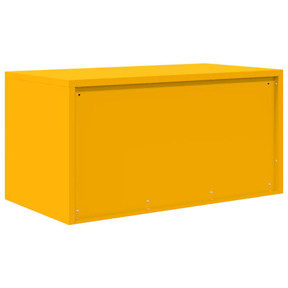 vidaXL Storage Cabinet Mustard Yellow 80 x 40 x 40 cm Steel