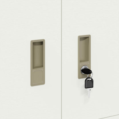 vidaXL Storage Cabinet White 80 x 40 x 40 cm Steel