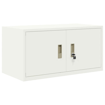 vidaXL Storage Cabinet White 80 x 40 x 40 cm Steel
