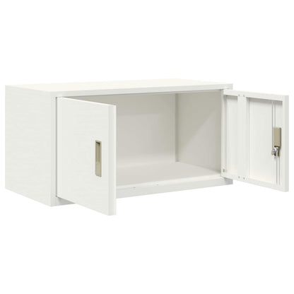 vidaXL Storage Cabinet White 80 x 40 x 40 cm Steel