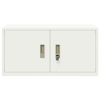vidaXL Storage Cabinet White 80 x 40 x 40 cm Steel